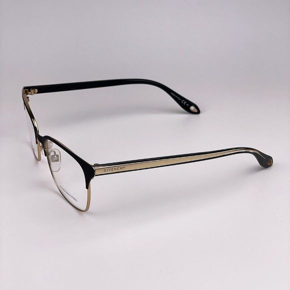 Givenchy Eyeglasses GV0076 2M2 Black Gold Rectangle Metal Women - Picture 5 of 10
